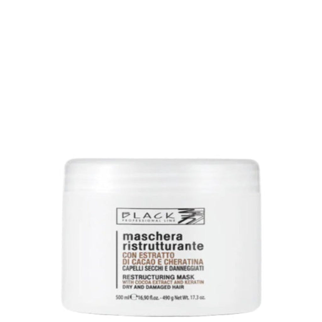 Restrukturierende Maske Kakaoextrakt & Keratin 500ml für trockenes Haar — Produktbild