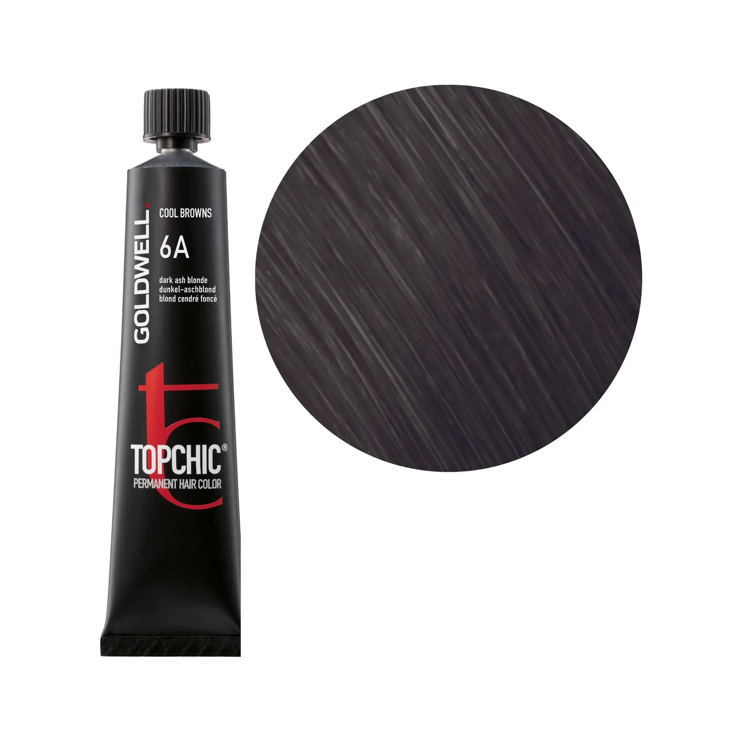 Goldwell Topchic Cool Browns Dunkel-Aschblond 6A, 60 ml - Goldwell Profi-Produkt