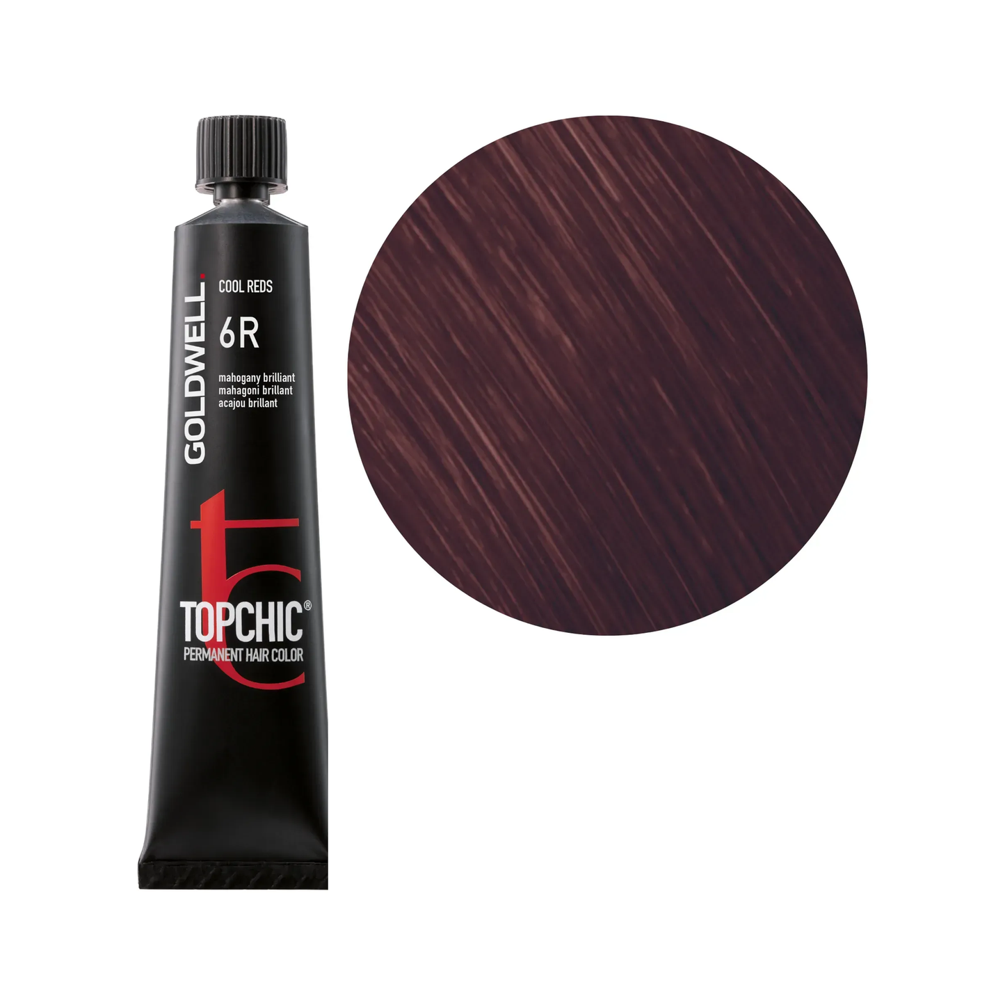 Goldwell Topchic Cool Reds Mahagoni-Brillant 6R, 60 ml - Goldwell Profi-Produkt