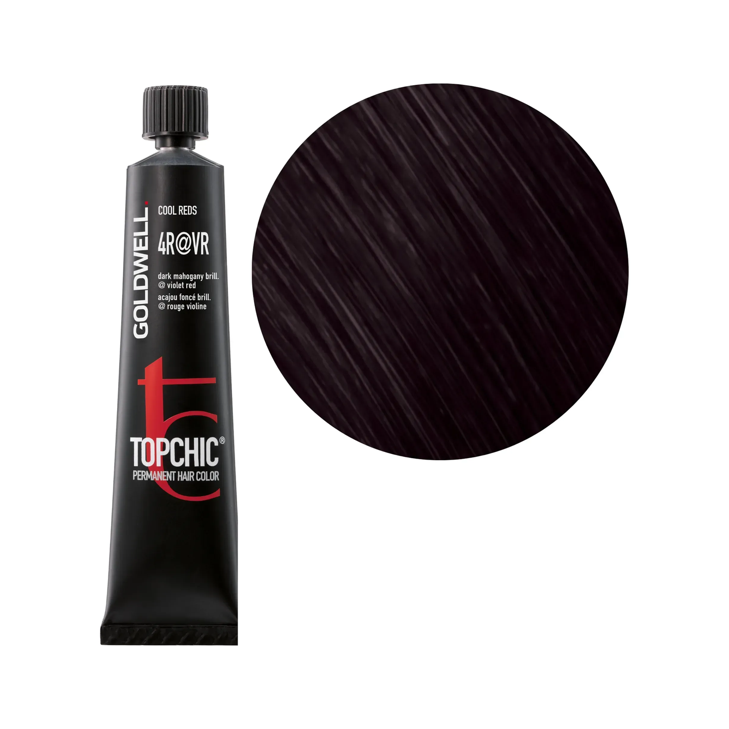 Goldwell Topchic Mittelbraun Elumenated Rot Violet 4R@VR, 60 ml - Goldwell Profi-Produkt