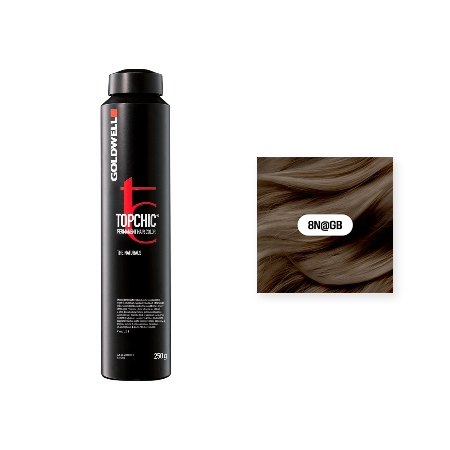 Goldwell Topchic Hellblond Elumenated Gold Beige 8N@GB, 250 ml - Goldwell Profi-Produkt