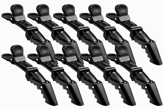 Hair-Clips Schwarz 10cm 10 Stück