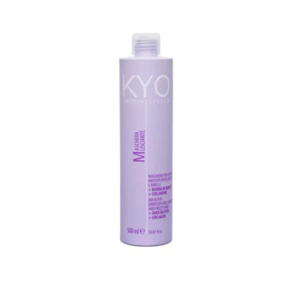 KYO Smooth System Haarmaske 500ml mit Kollagen für Glättung und Anti-Frizz-Schutz