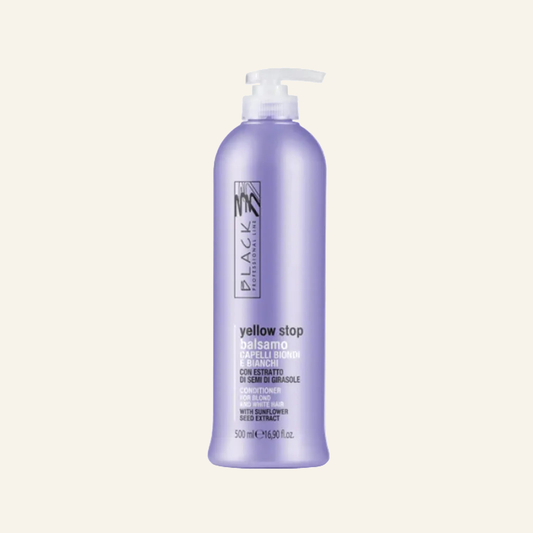 Anti-Gelb-Conditioner 500ml Blond-Pflege - Produktfoto auf beigem Hintergrund