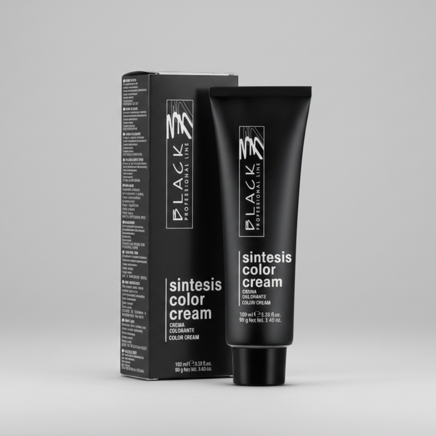 Black Professional Sintesis Color Cream Permanent 100ml - Produktfoto auf weißem Hintergrund