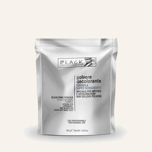 Bleichpulver & Super-Aufhellung Staubfrei Highlights 500g - Produktfoto auf beigem Hintergrund