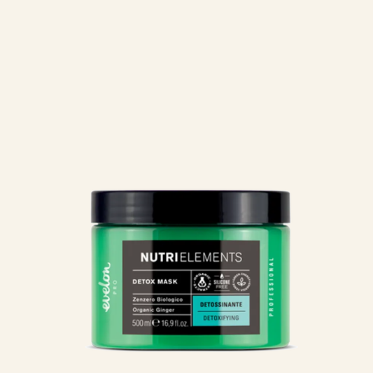 Detox Haarmaske & Bio-Ingwer-Extrakt & Tiefenreinigung 500ml - Produktfoto auf beigem Hintergrund