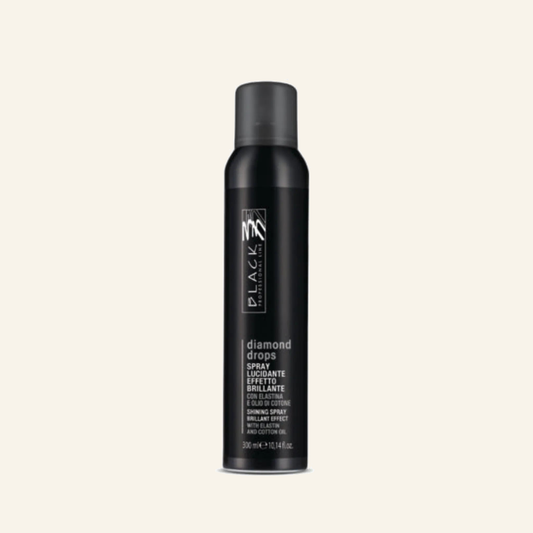 Diamant-Effekt-Glanzspray & Strahlendes Finish Locken 300ml - Produktfoto auf beigem Hintergrund