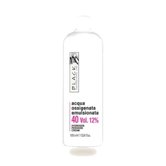 Emulgiertes Wasserstoffperoxid Black Professional 5-40 Vol - Variantenfoto auf weissem Hintergrund