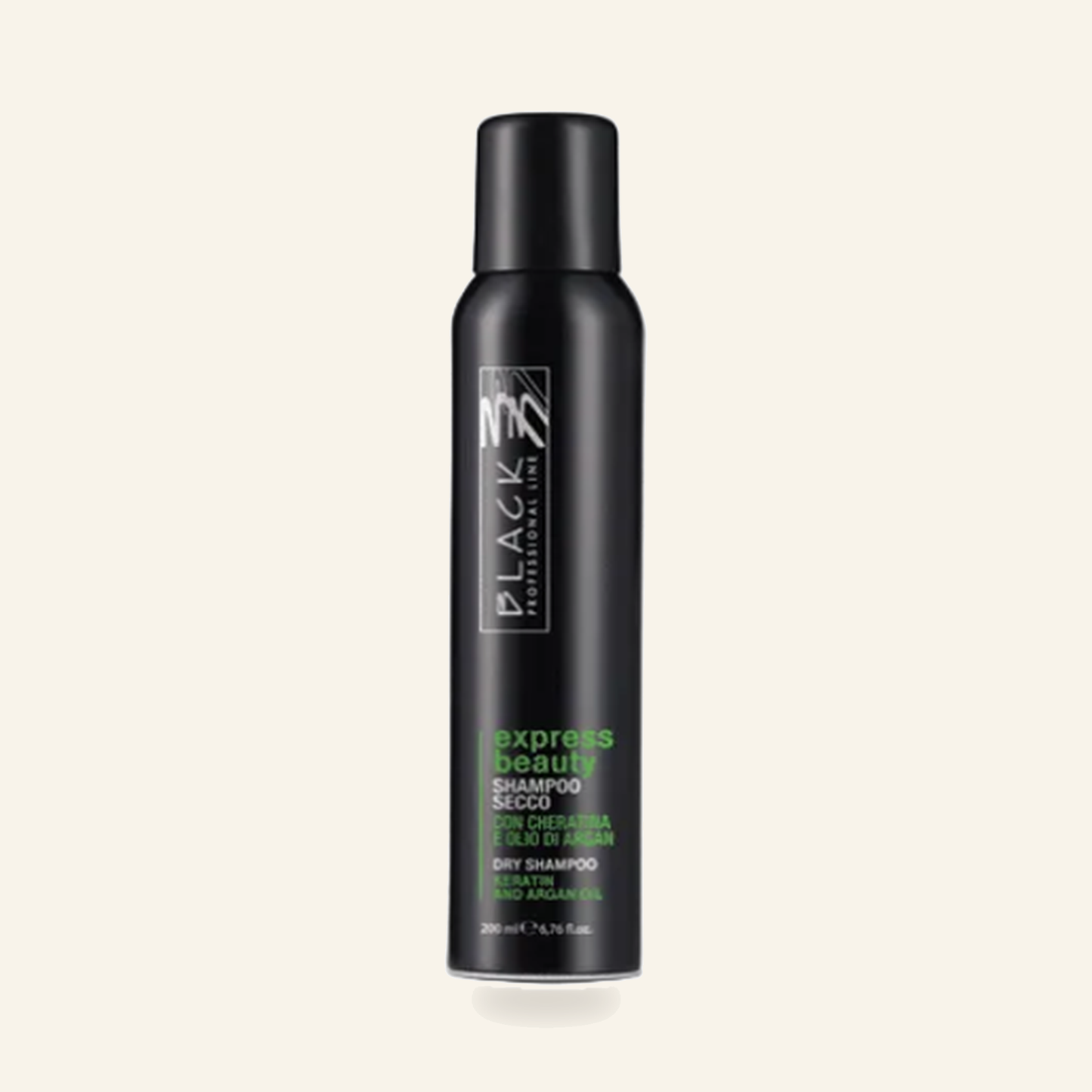 Express Beauty - Trockenshampoo - Produktfoto auf beigem Hintergrund