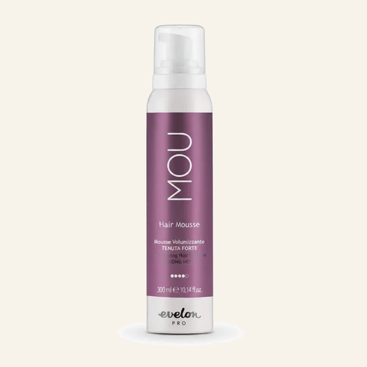 Haarschaum Volumen & Locken-Styling Haarstyling Profi 300ml - Produktfoto auf beigem Hintergrund