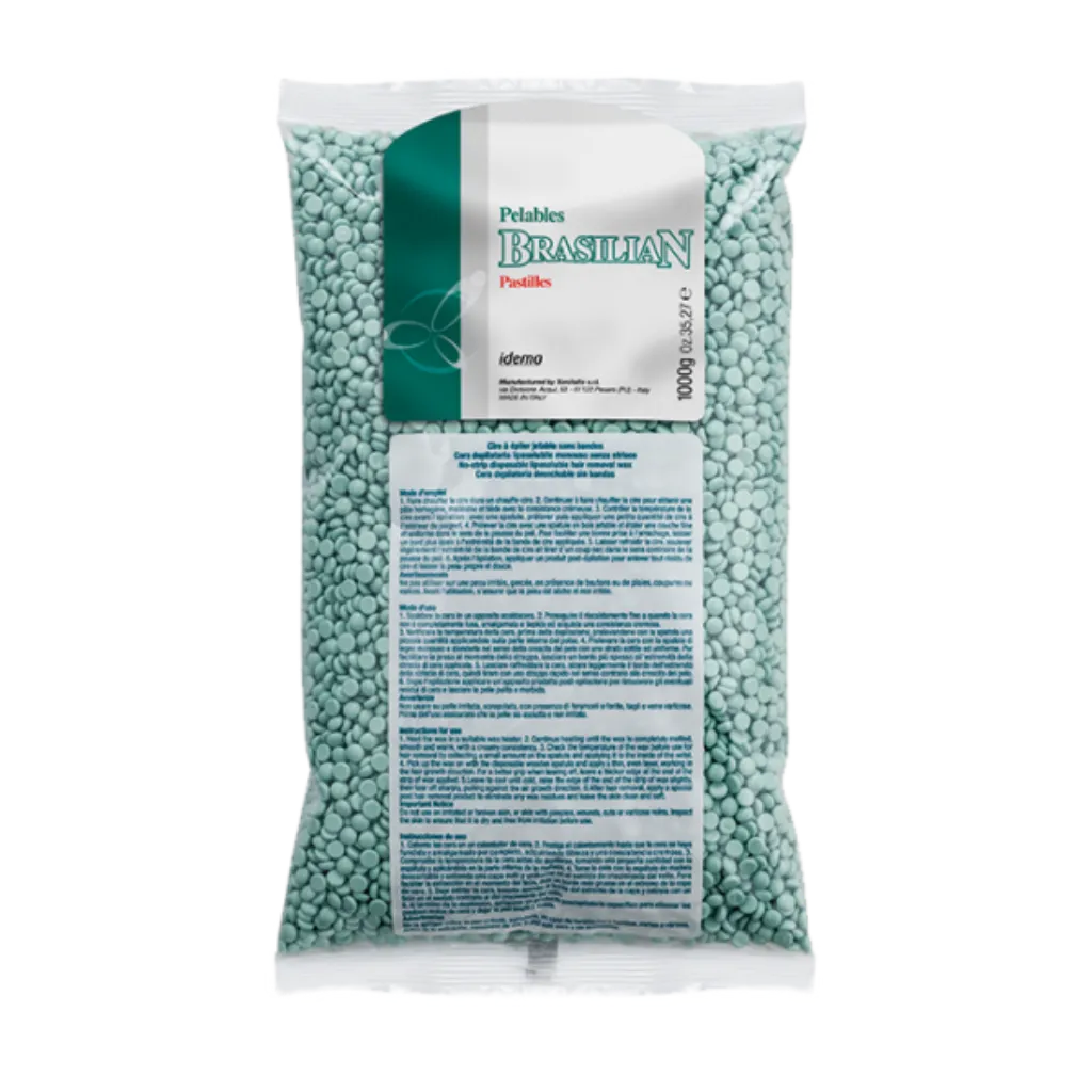 Xanitalia Brazilian Aloe Vera Hartwachs 1000g Perlen für Ganzkörper Haarentfernung