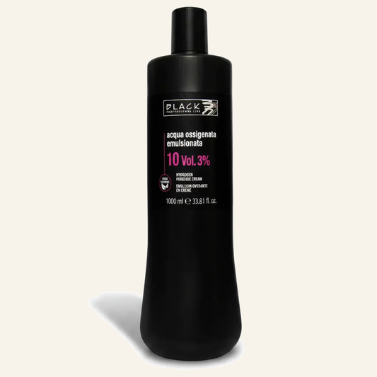 Oxidationsmittel Farbentwickler & Blondierung Profi-Qualität - Produktfoto auf beigem Hintergrund