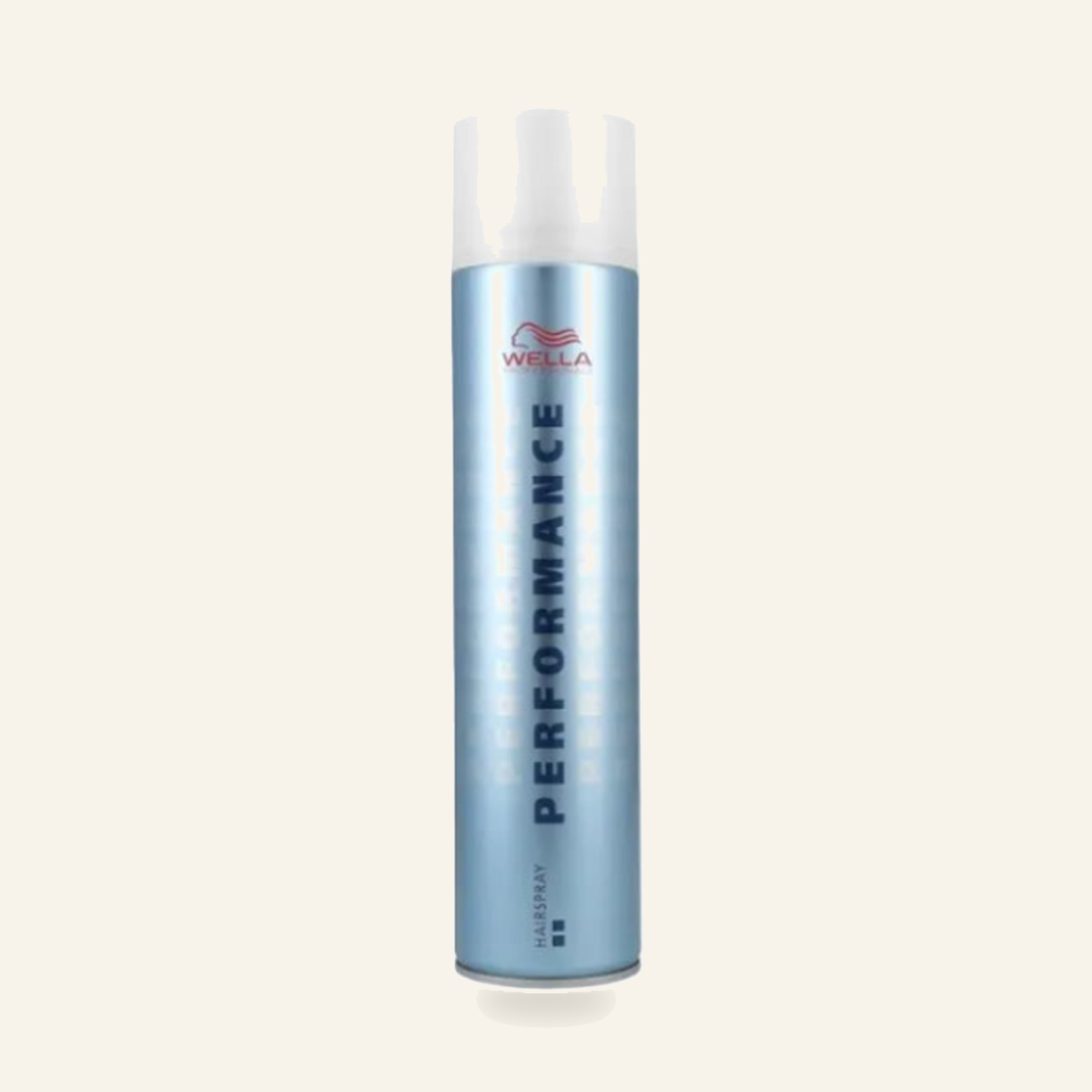Performance Extra Strong Wella 500 ml Haar Spray - Produktfoto auf beigem Hintergrund