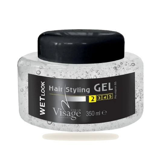 VISAGE Wet Look Styling-Gel 350 ml für brillanten Nass-Effekt und Glanz im Salon