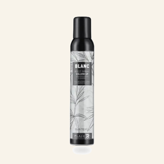 Volumisierendes Spray & Ansatz-Volumisierung Bambus-Extrakt - Produktfoto auf beigem Hintergrund