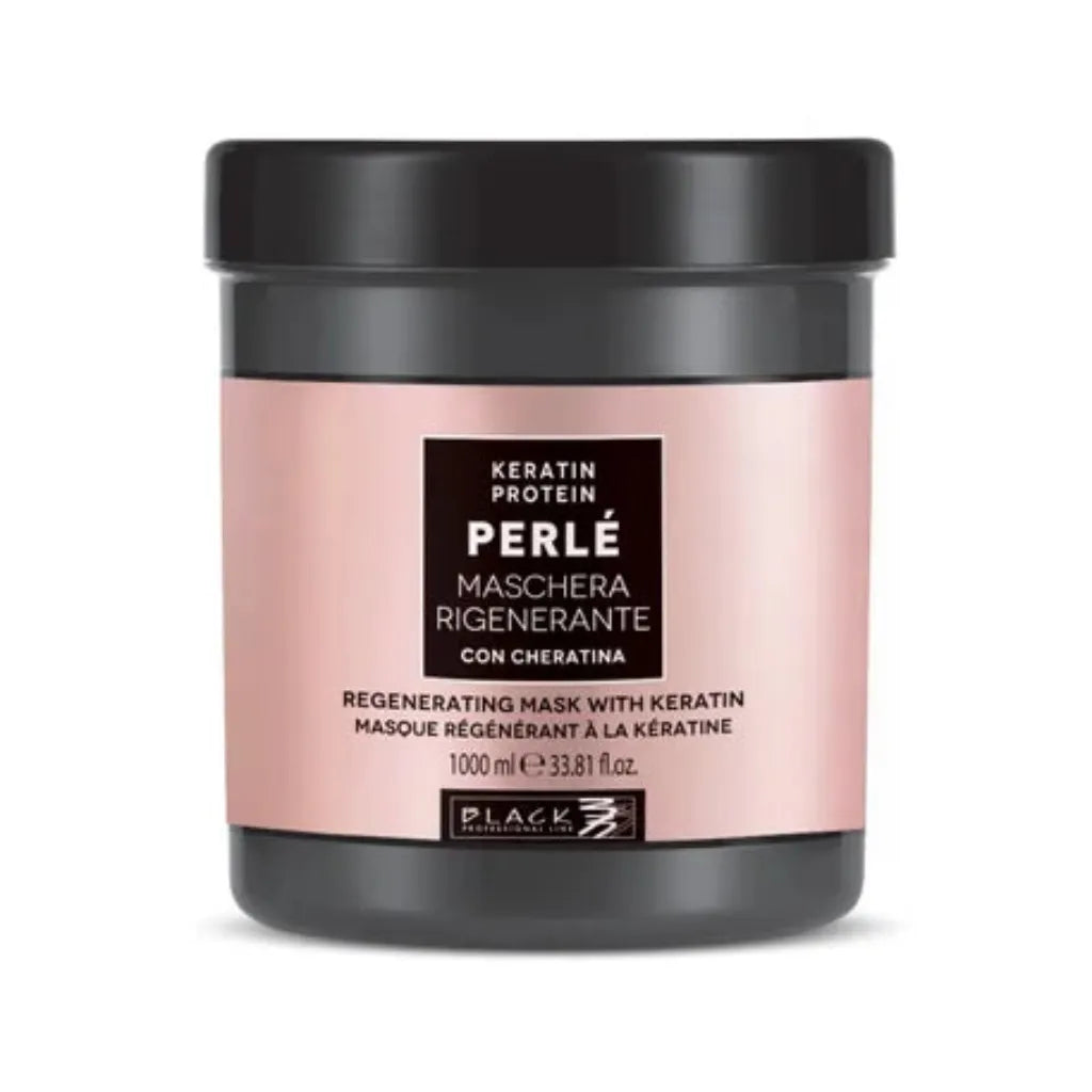 Black Professional Line PERLÉ Regenerating Mask 1000ml Keratin Frizz Glättung