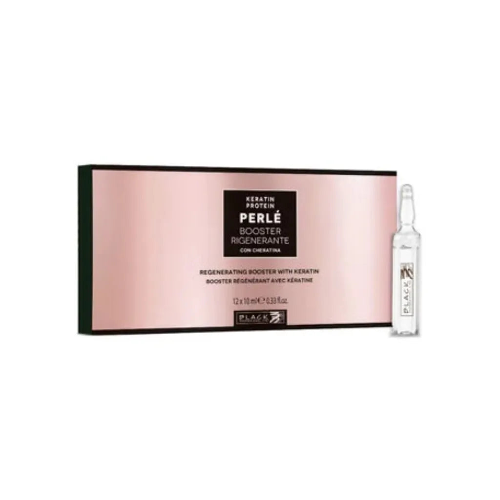 Black Professional Line PERLÉ Regenerating Vials 12x10ml Repair-Booster Leave-in