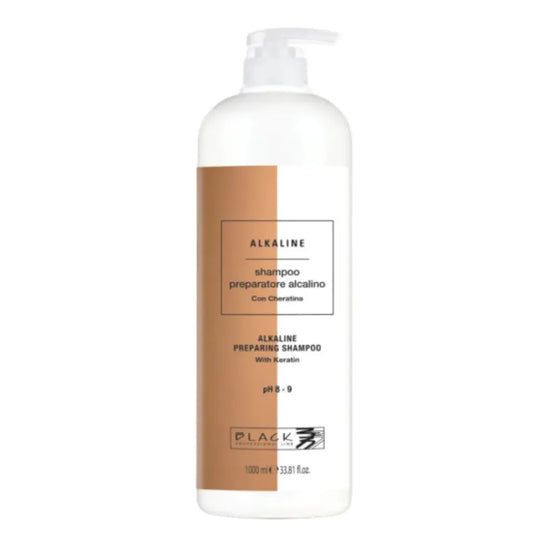 Black Professional Alkalines Shampoo Cuticula-Öffner Farbreste Keratin