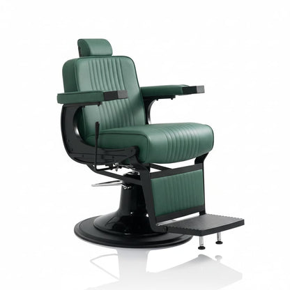 HAIR CORSARO Barbersessel: Luxuriöse Kunstlederpolsterung... in Grün
