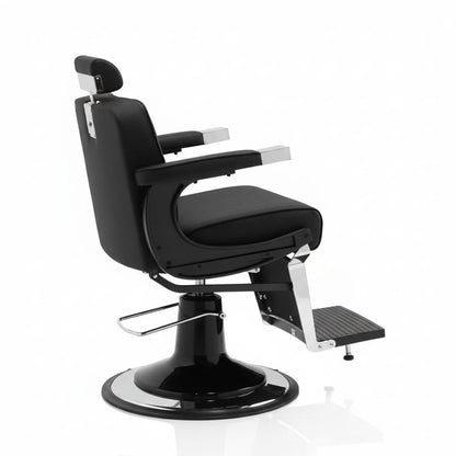 HAIR CORSARO Barbersessel: Luxuriöse Kunstlederpolsterung... (Seitenansicht)
