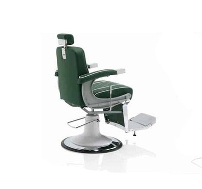 HAIR GRANADA Barbersessel mit Premium Kunstlederpolsterung (Rückansicht)

