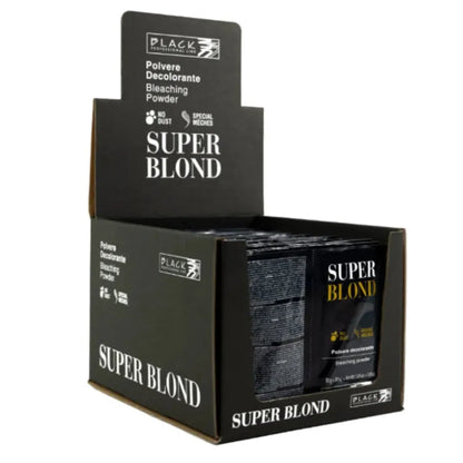 Black Professional Blondierungspulver Blau Portionsbeutel Schachtel