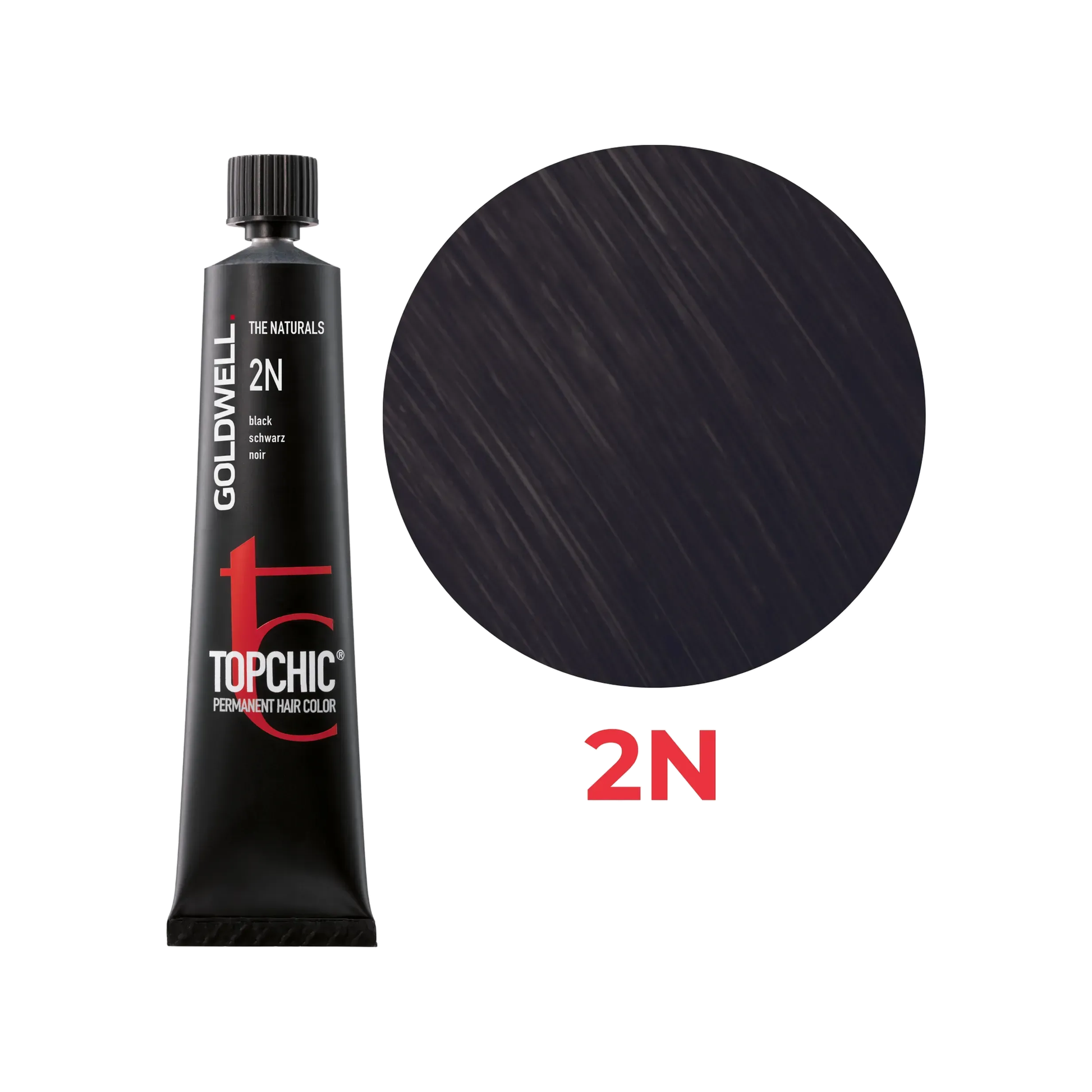 Goldwell Topchic Naturals Schwarz 2N, 60 ml - Goldwell Profi-Produkt