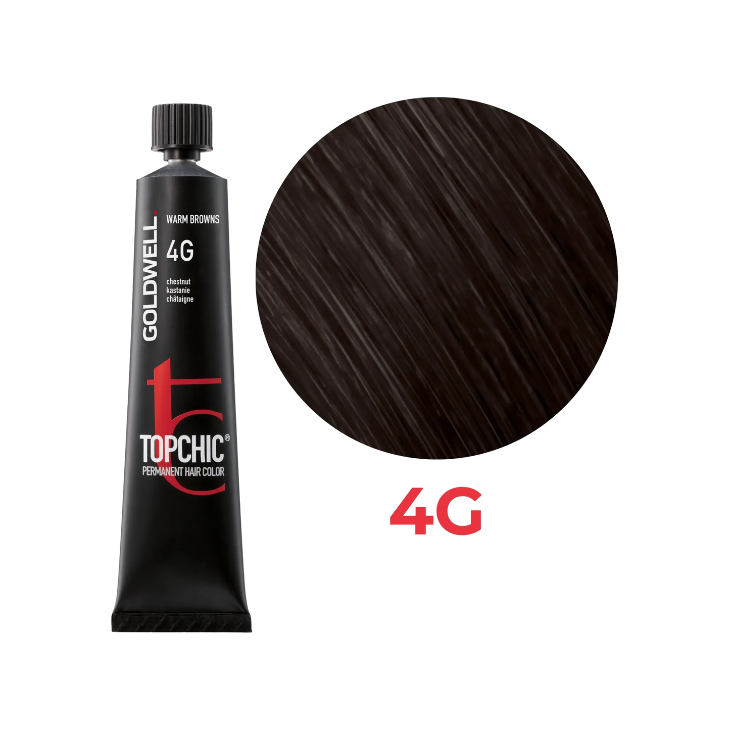 Goldwell Topchic Warm Browns Kastanie 4G, 60 ml - Goldwell Profi-Produkt