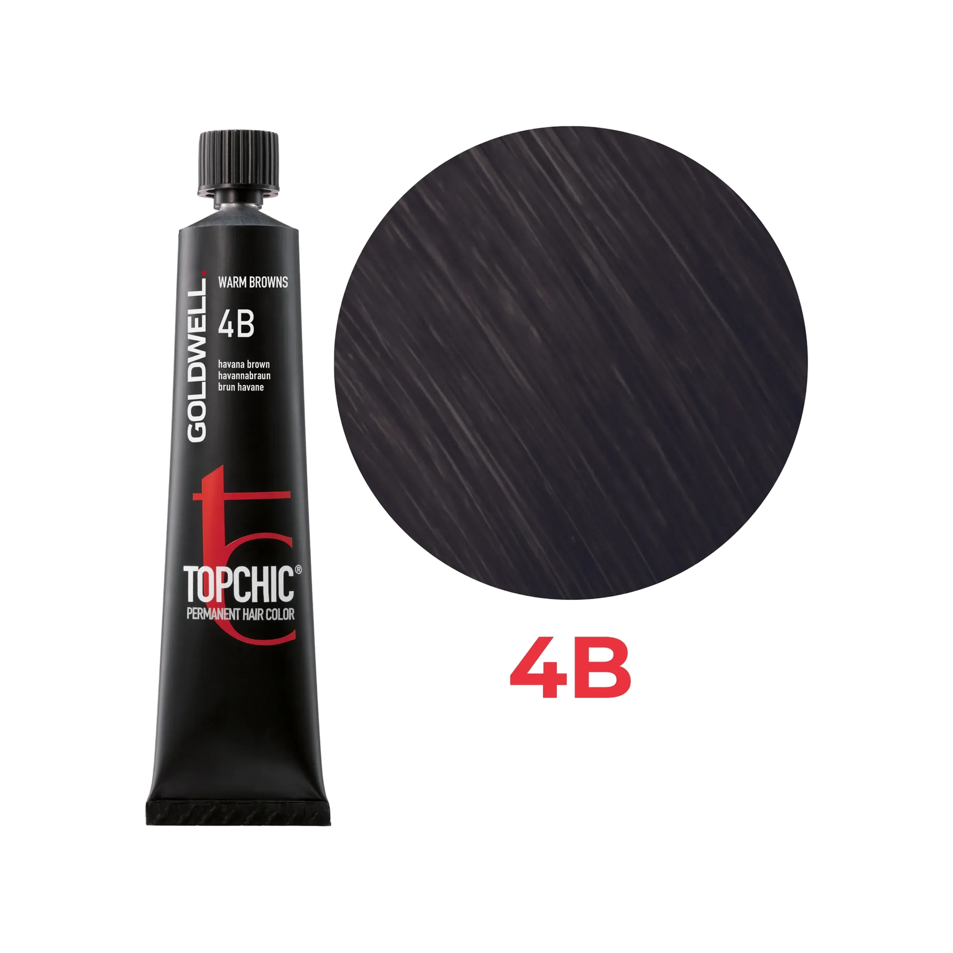 Goldwell Topchic Warm Browns Havannabraun 4B, 60 ml - Goldwell Profi-Produkt