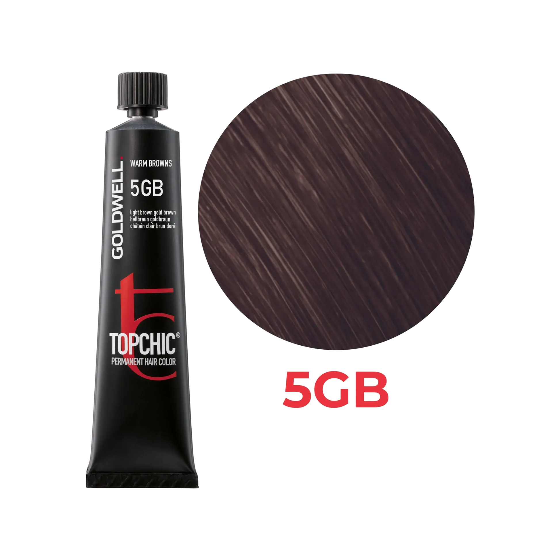 Goldwell Topchic Warm Browns Hellbraun Goldbraun 5GB, 60 ml - Goldwell Profi-Produkt