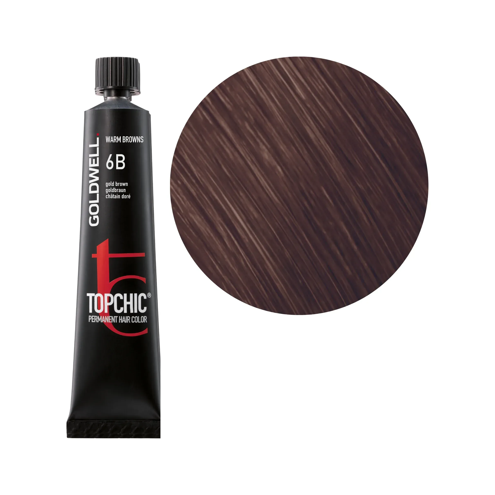 Goldwell Topchic Warm Browns Goldbraun 6B, 60 ml - Goldwell Profi-Produkt