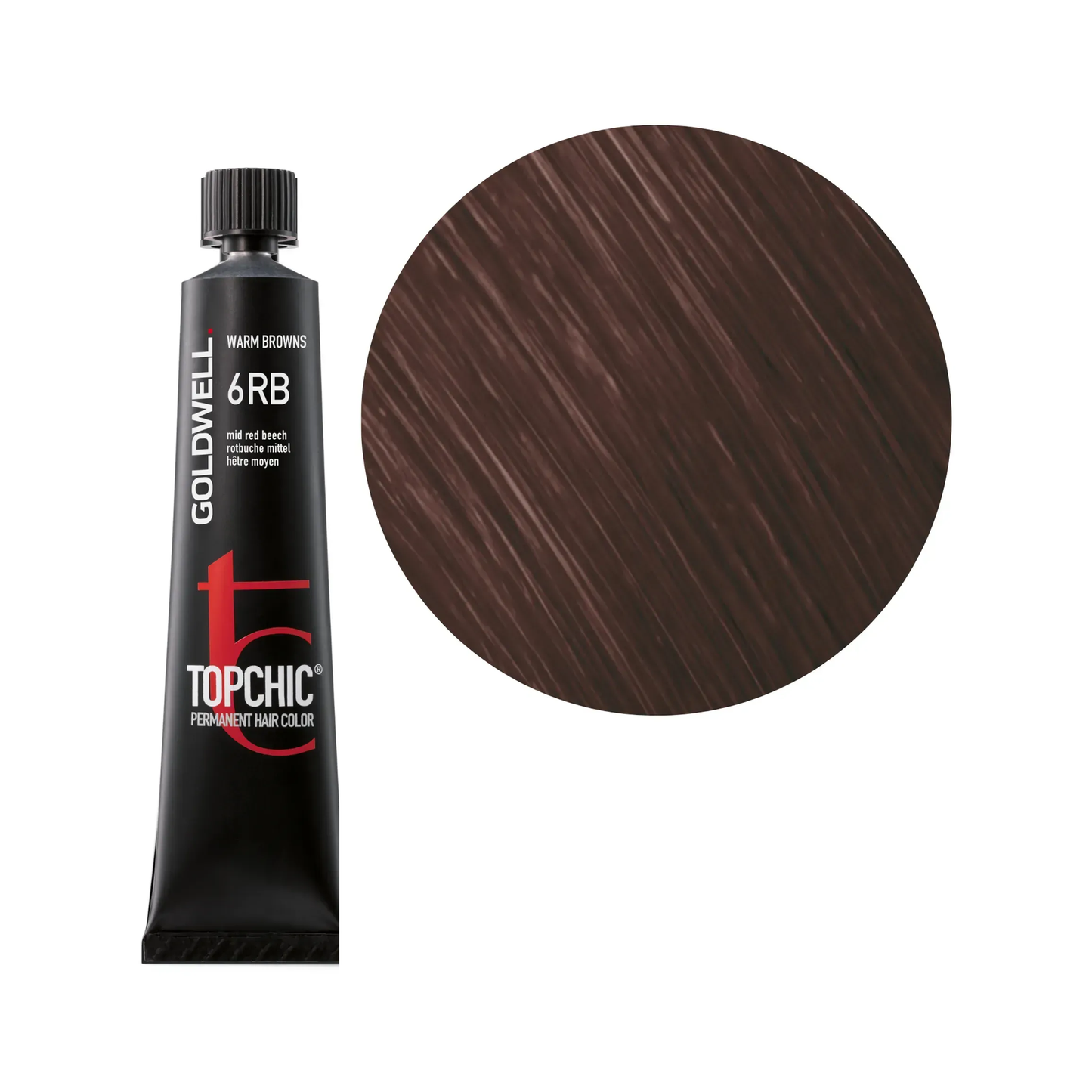 Goldwell Topchic Warm Browns Rotbuche Mittel 6RB, 60 ml - Goldwell Profi-Produkt