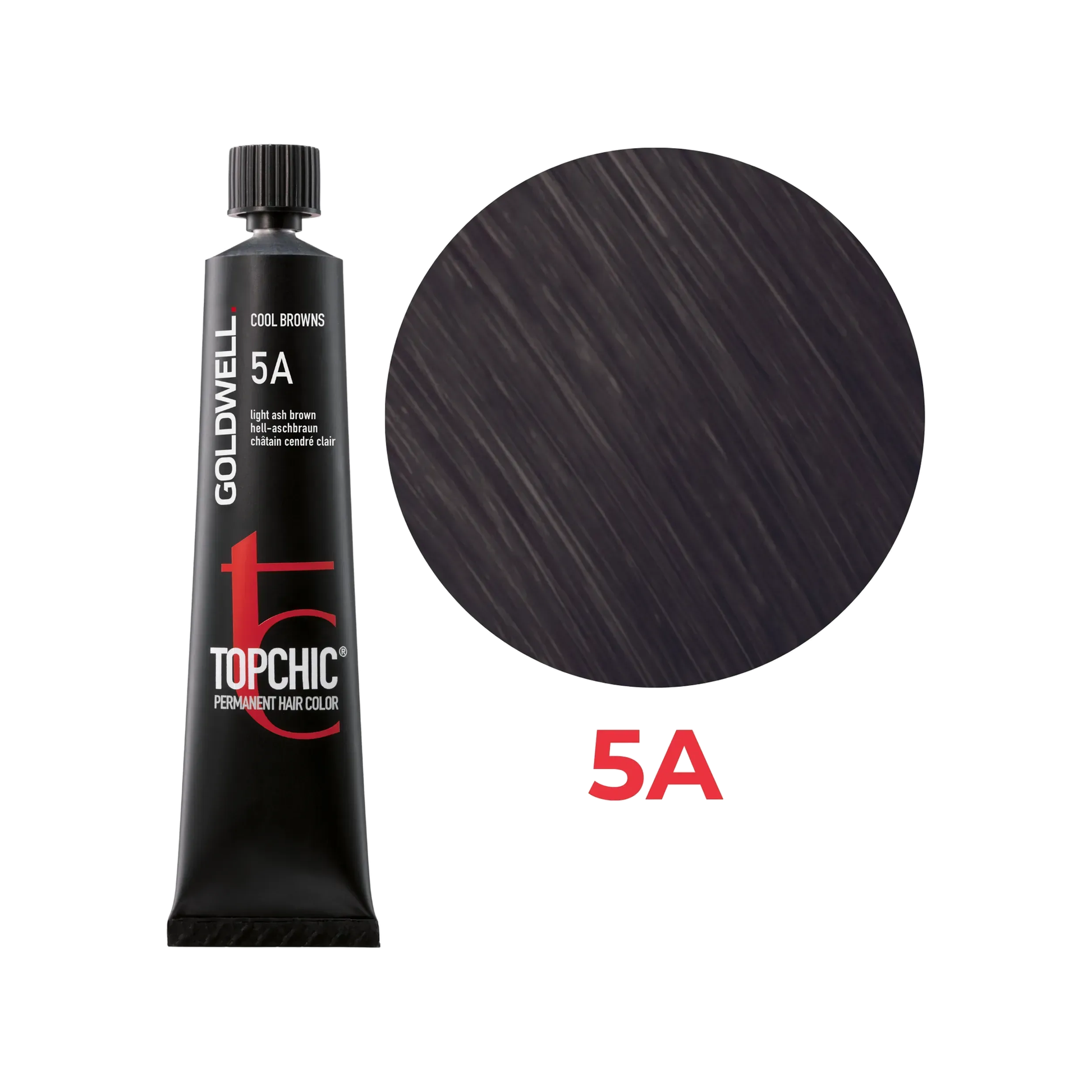 Goldwell Topchic Cool Browns Hell-Aschbraun 5A, 60 ml - Goldwell Profi-Produkt