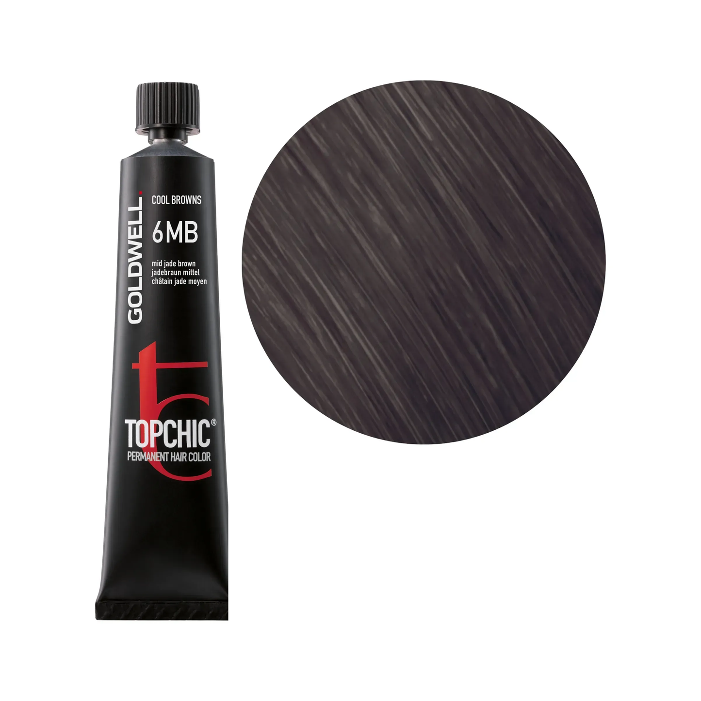 Goldwell Topchic Cool Browns Jadebraun Mittel 6MB, 60 ml - Goldwell Profi-Produkt