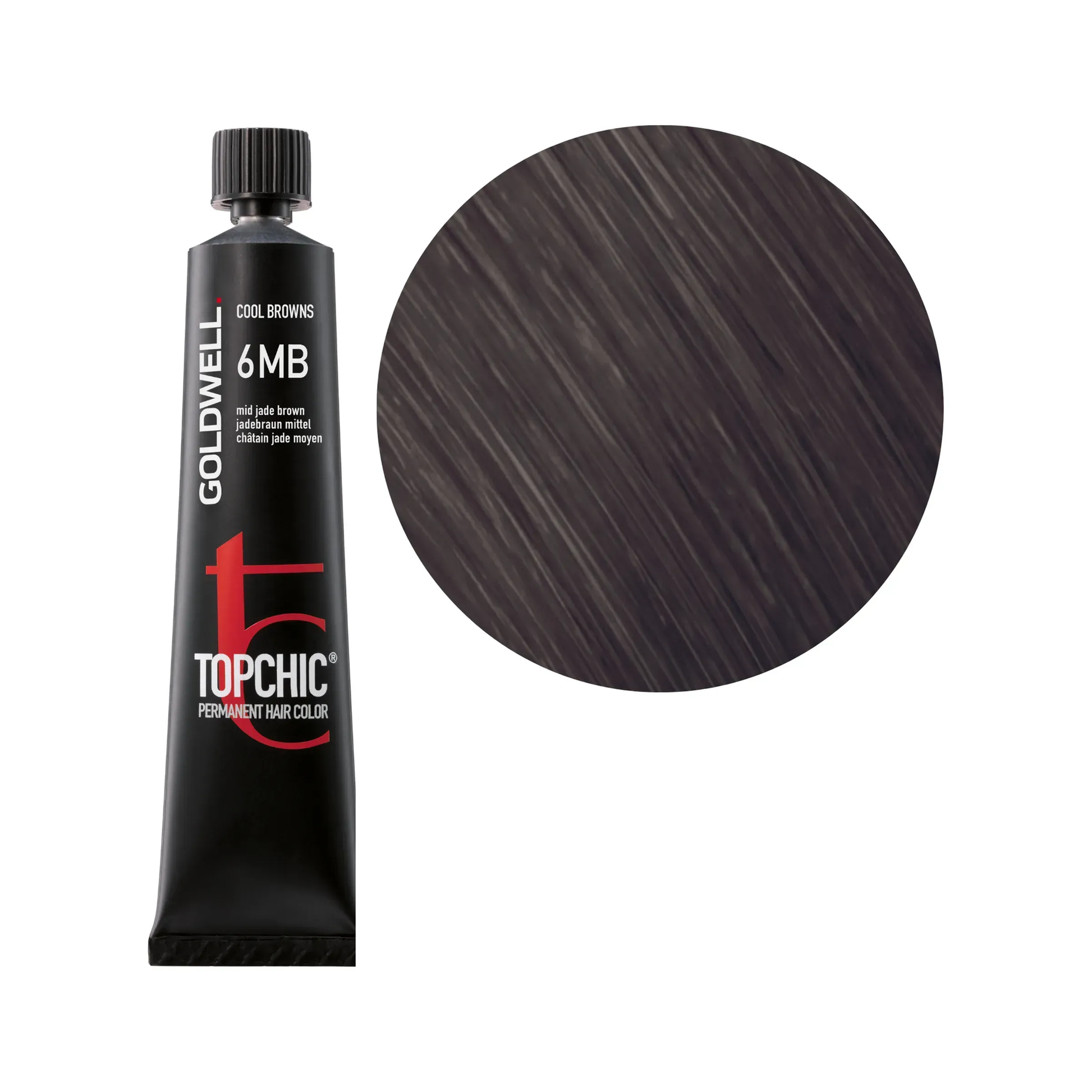 Goldwell Topchic Cool Browns Jadebraun Mittel 6MB, 60 ml - Goldwell Profi-Produkt