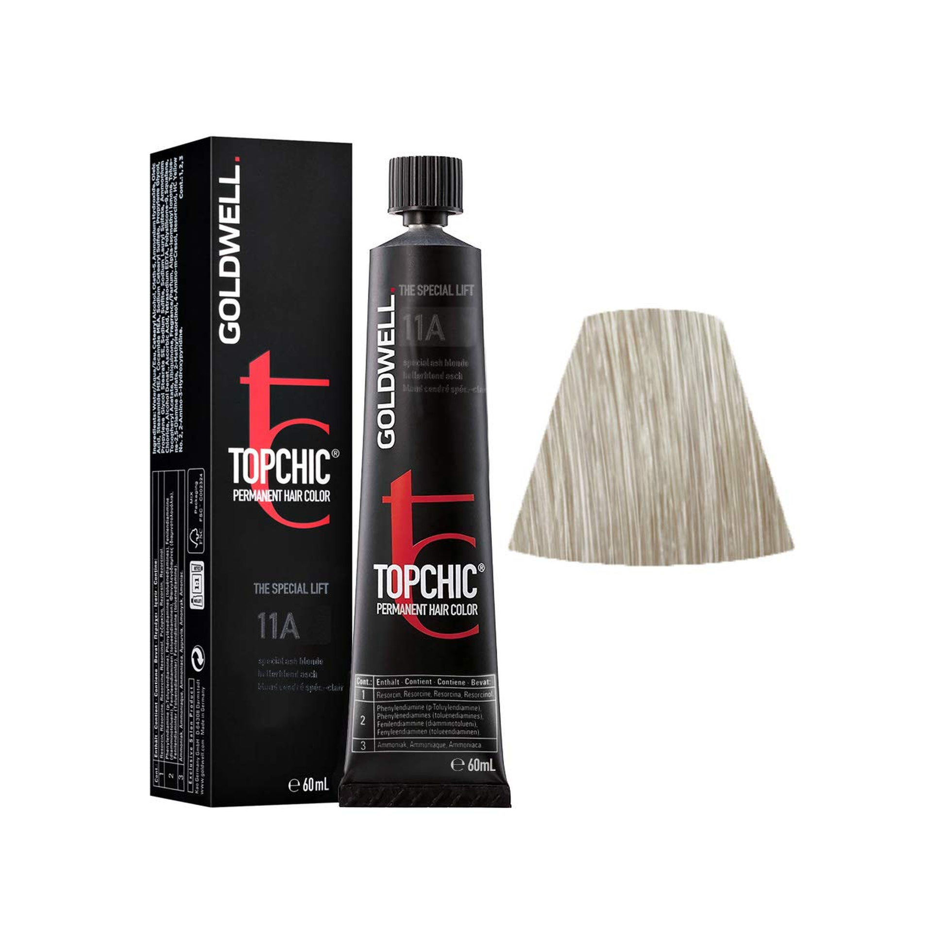 Goldwell Topchic Hiblondes Control Hellerblond-Asch 11A, 60 ml - Goldwell Profi-Produkt
