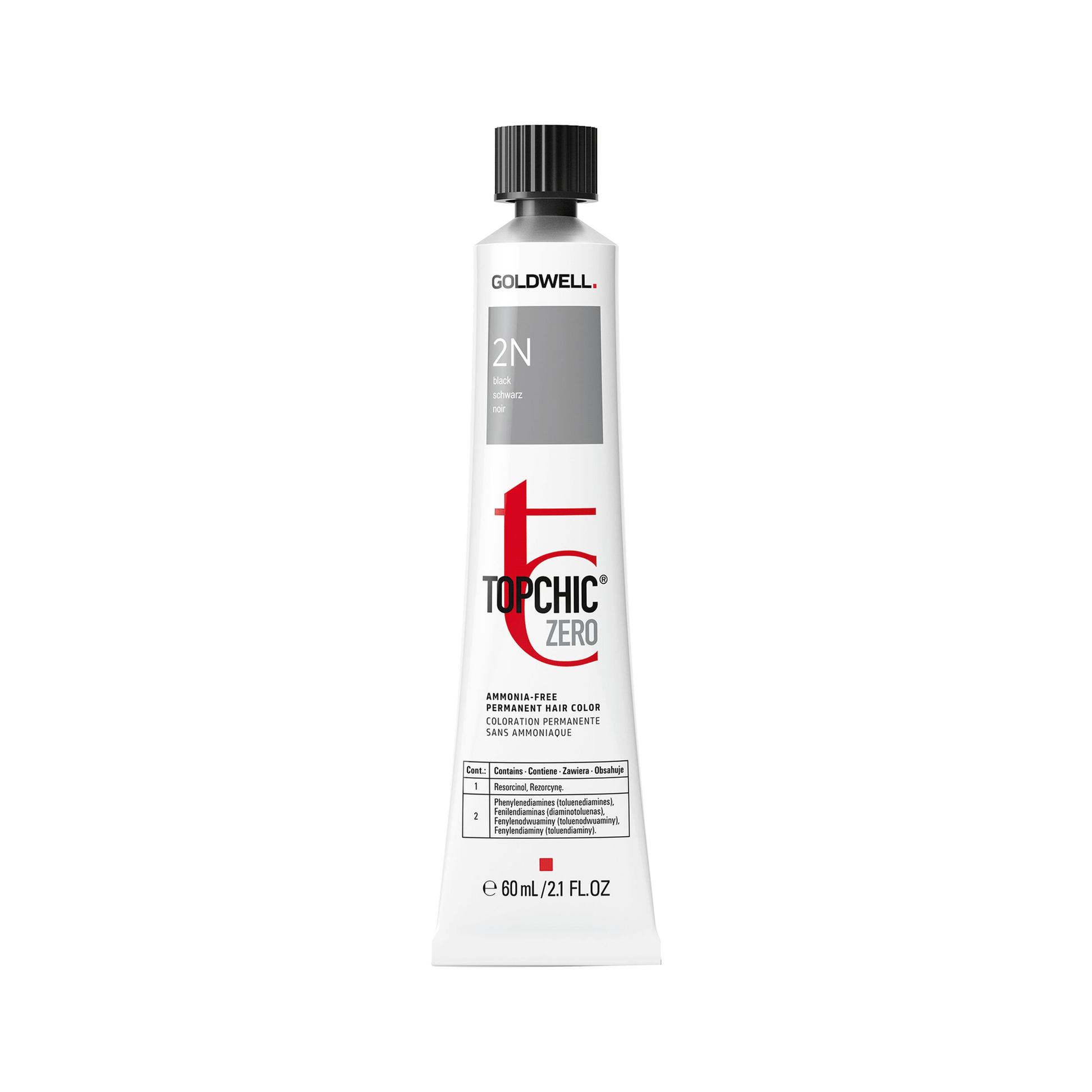 Goldwell Topchic Zero Natural Shades Schwarz 2N, 60 ml - Goldwell Profi-Produkt