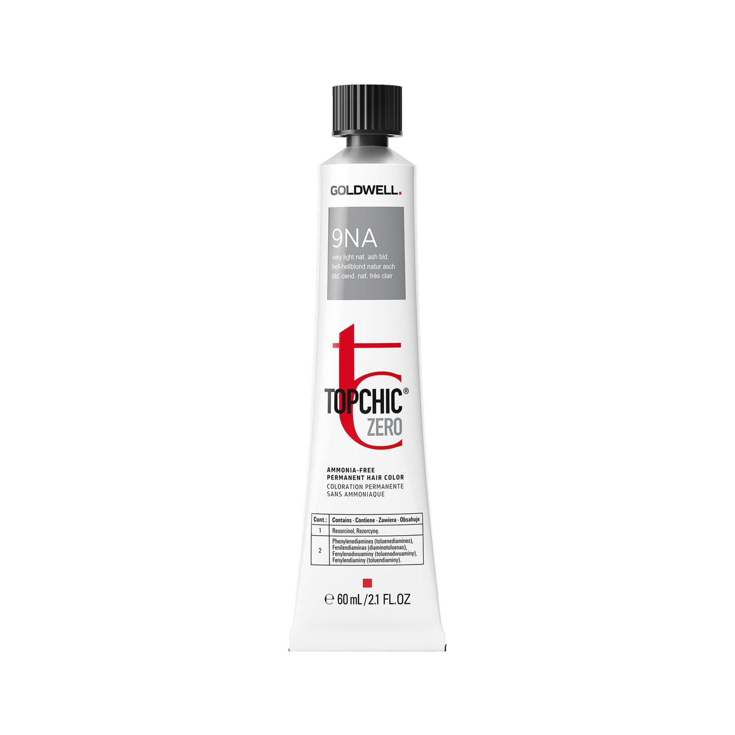 Goldwell Topchic Zero Natural Shades Hell-Hellblond Natur Asch 9NA, 60 ml - Goldwell Profi-Produkt