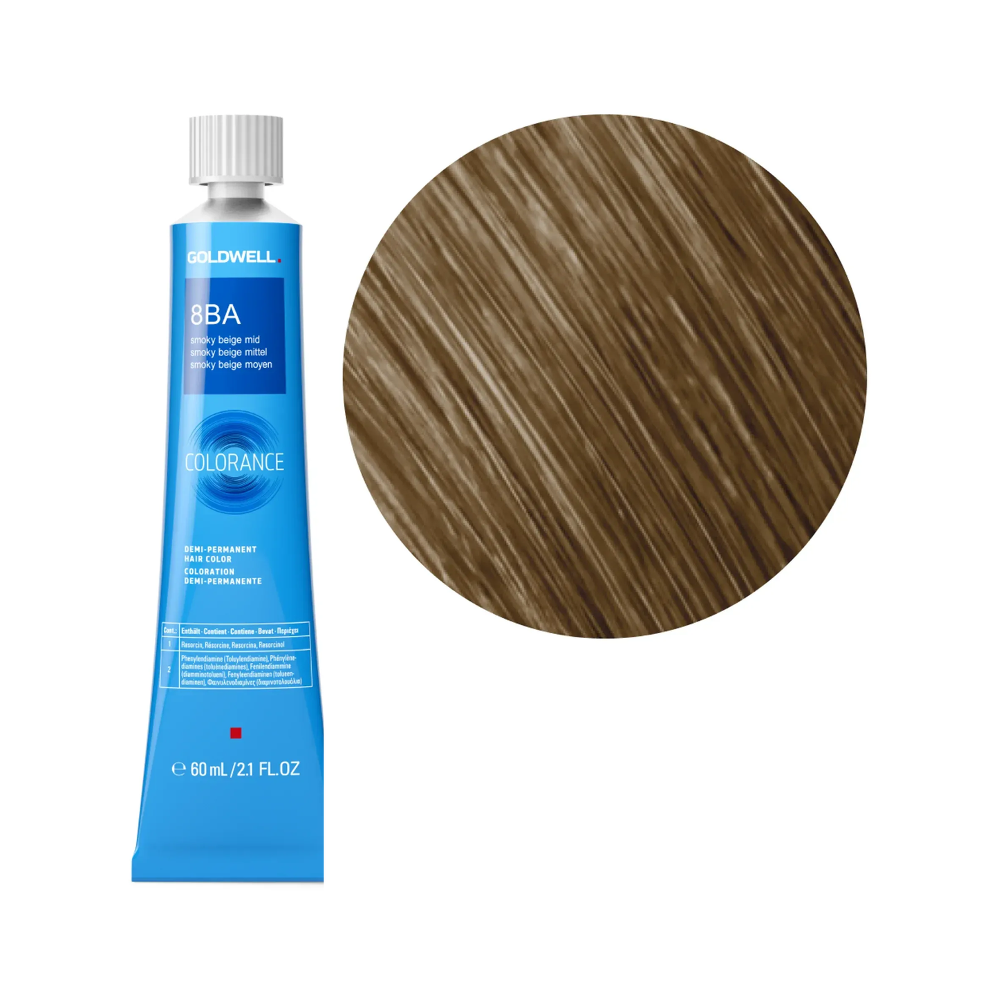 Goldwell Colorance Smoky Beige Mittel 8BA, 60 ml - Goldwell Profi-Produkt