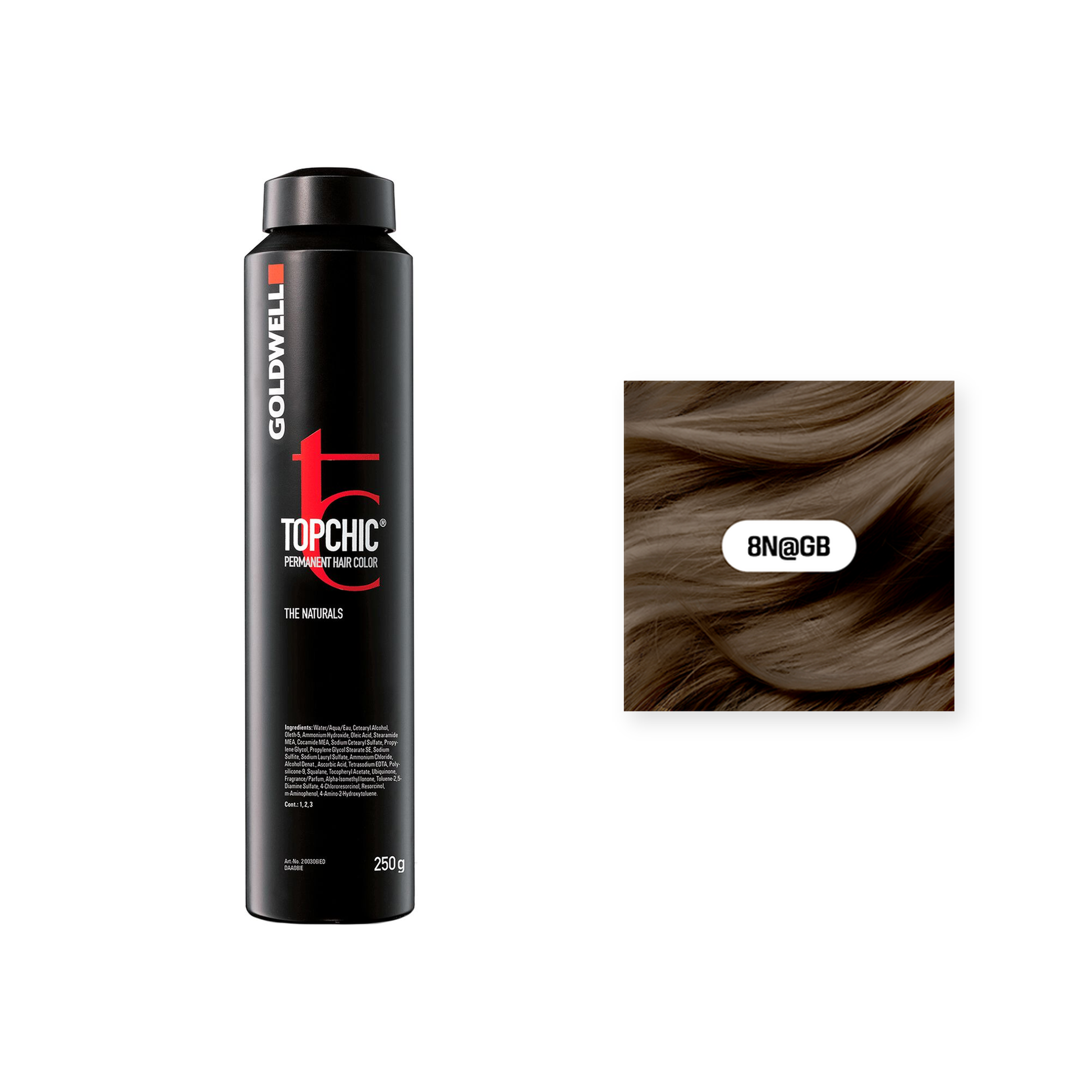Goldwell Topchic Hellblond Elumenated Gold Beige 8N@GB, 250 ml - Goldwell Profi-Produkt