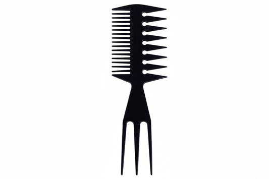 Delrin-Kamm 4054: 3-in-1-Seitenscheidekamm, Profi-Kamm für Herren, Stylingkamm, Ölkamm, Kamm mit breiten Zinken, Friseurkamm