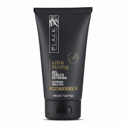 Black Professional Ultra Strong Haargel 150ml Extreme Hold