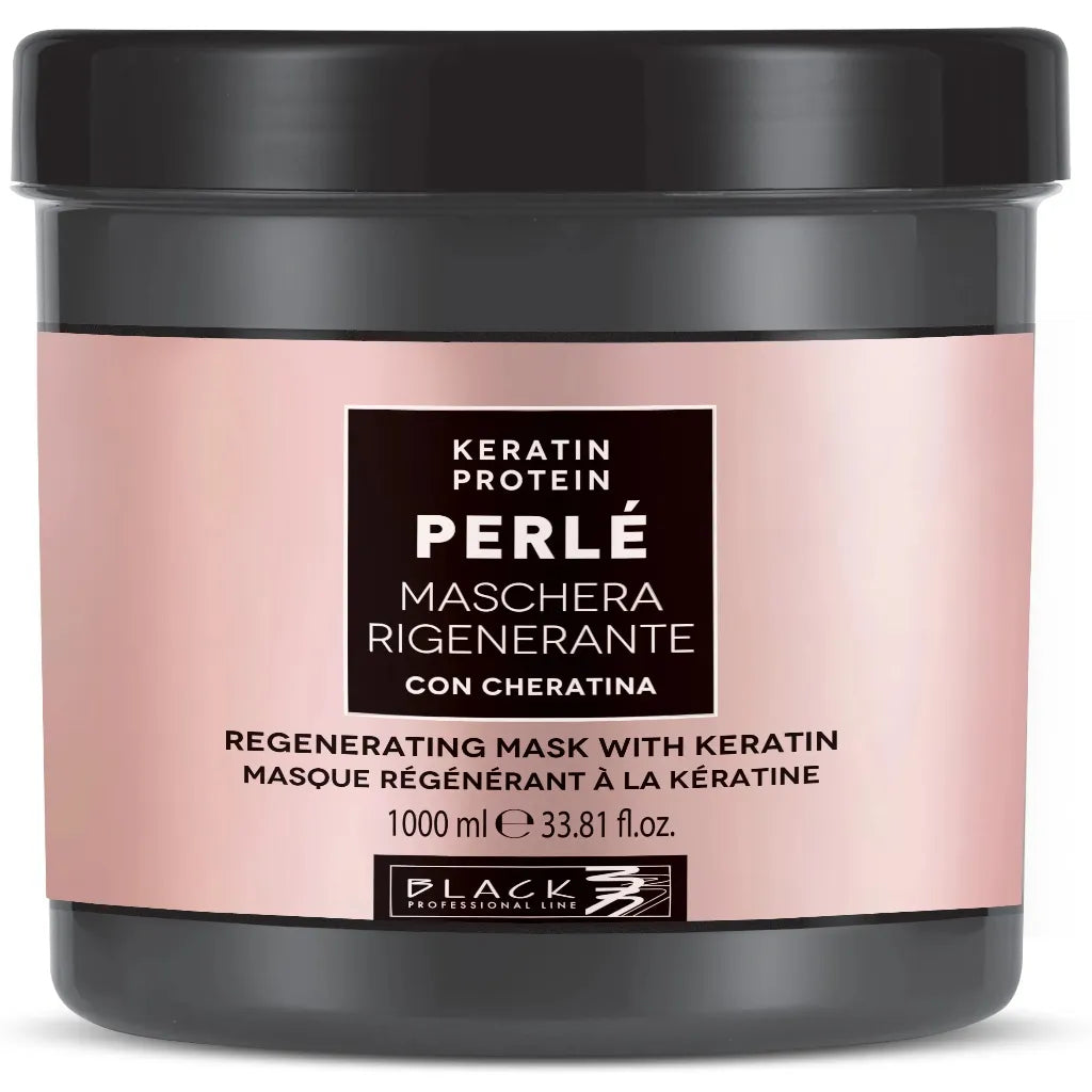 Black Professional Line Regenerierende Keratin-Maske 1000 ml Großgebinde für geschädigtes Haar im