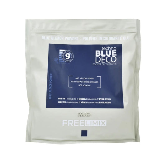 FREELIMIX Blue Bleach 500g Blondierungspulver für Highlights und Strähnchen mit Anti-Gelb-Technologie