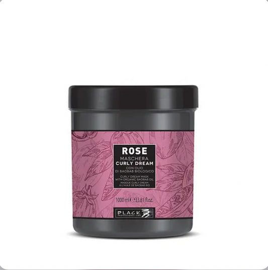 Rose Curly Dream – Maske mit biologischem Baobab-Öl