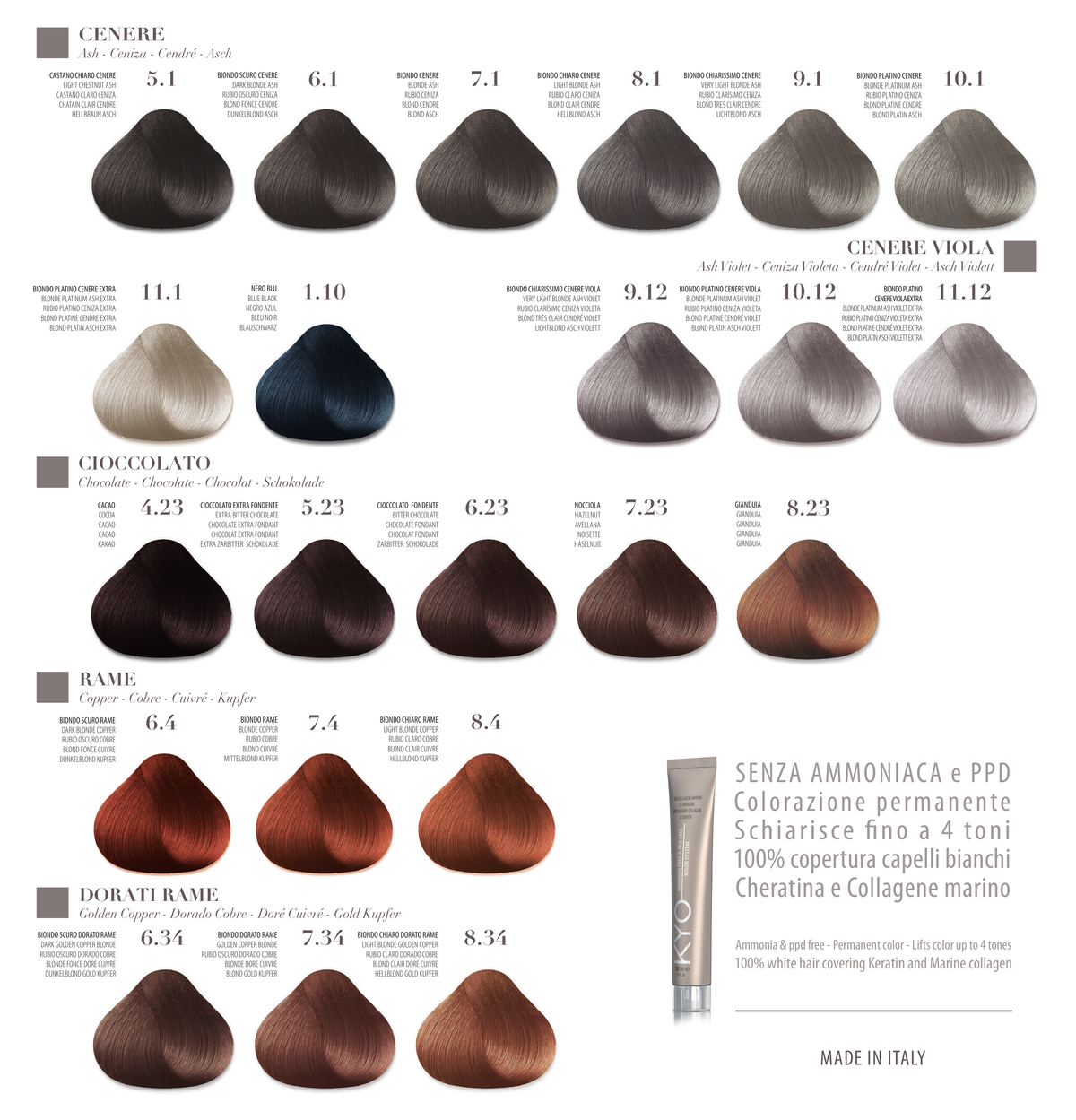 KYO Kolor System Permanent Hair Color, ammonia-free – 100 ml