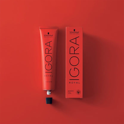 Schwarzkopf Igora Royal 4-332 — gleichmäßiges, mattes Farbergebnis in Mittelbraun, Farbbrillanz