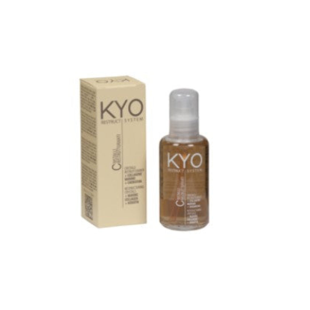 KYO Restruct Crystals Haaröl 100ml mit Keratin und Meereskollagen für Frizz-Kontrolle und Glanz