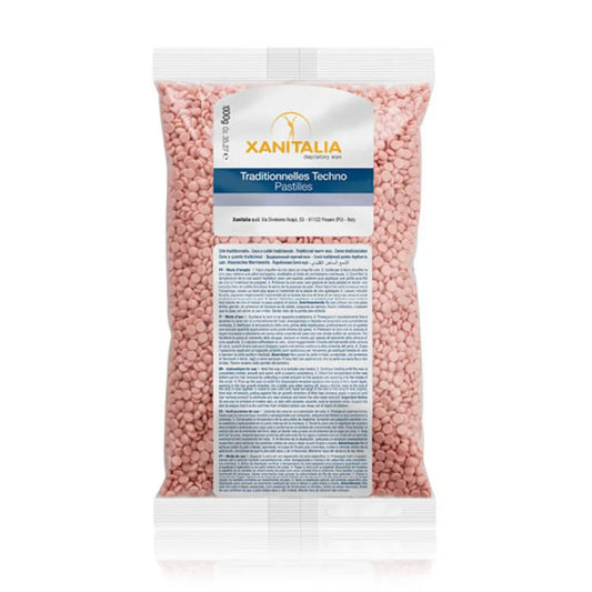 Xanitalia Stripless Hartwachs Pink Titanium für klassische Ganzkörper Haarentfernung im Kosmetikstudio